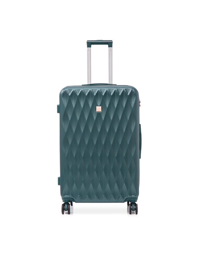 Semi Line Μεγάλη Βαλίτσα Semi Line T5725-4 Πράσινο