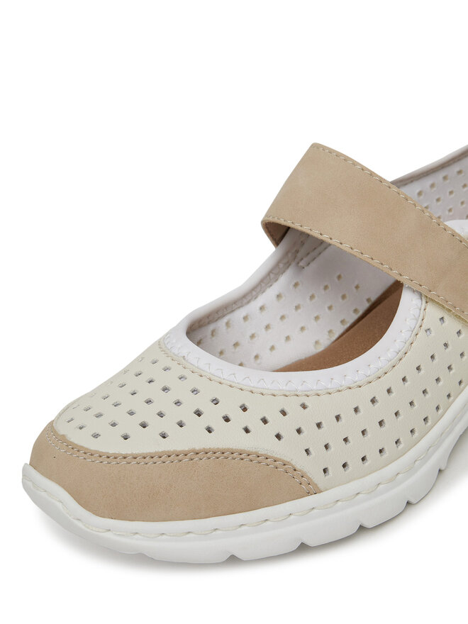 Rieker Pantofi Rieker L32B5-81 Bej