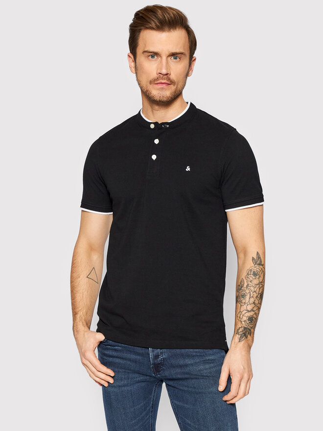 Jack&Jones Jack&Jones Polo marškinėliai Paulos 12199711 Juoda Regular Fit
