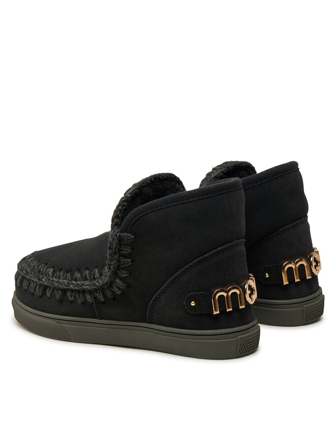 Mou Μπότες Χιονιού Mou Eskimo Sneaker Big Metal Logo FW111008A Μαύρο