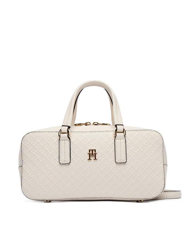 Tommy Hilfiger Handtasche Tommy Hilfiger Th Daily Crossover Mono AW0AW18415 Weiß