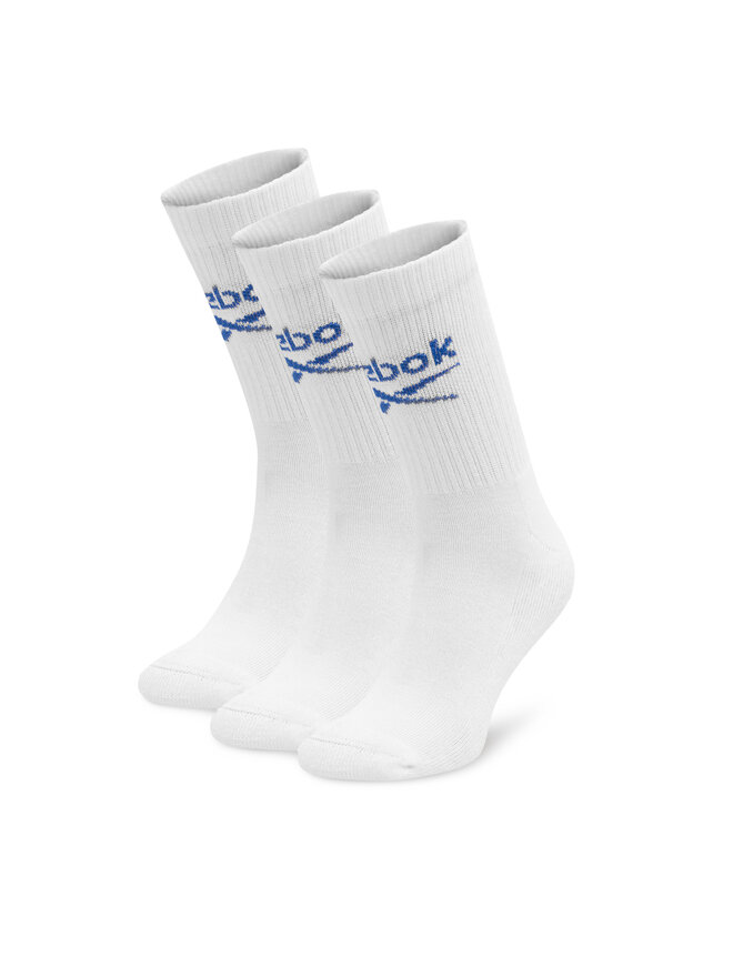 Reebok Zestaw 3 par wysokich skarpet unisex Reebok R0258-SS24 (3-pack) Biały