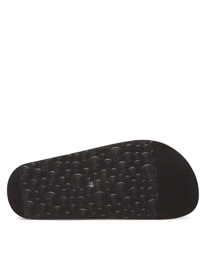 Genuins Papucs Genuins Hawaii Raffia G106362 Fekete