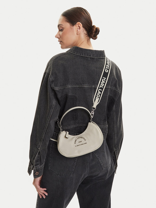 KARL LAGERFELD Ročna torba KARL LAGERFELD A2W30086 Écru