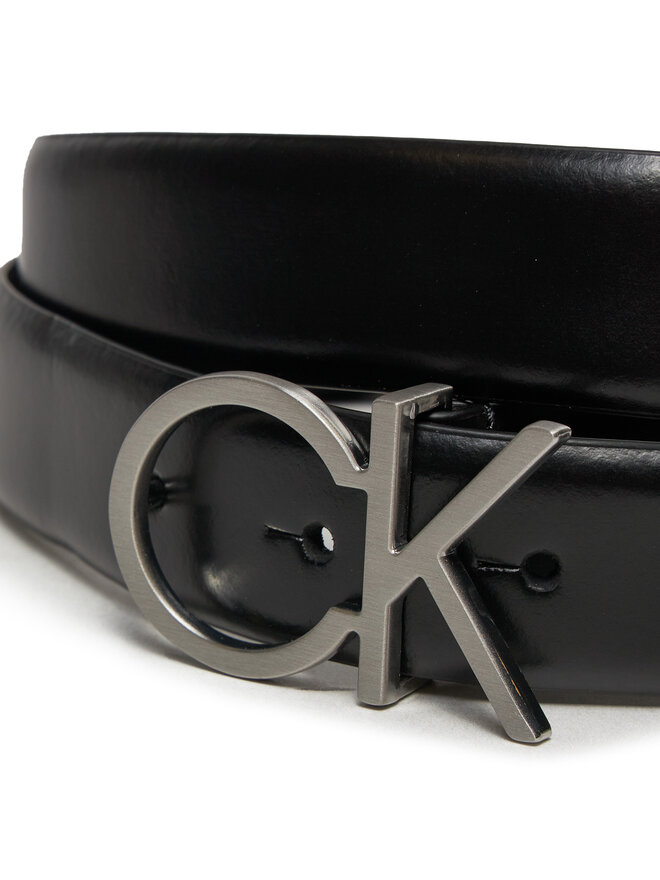 Calvin Klein Pasek Damski Calvin Klein Re-Lock Ck Logo Belt 30Mm K60K610157 Czarny