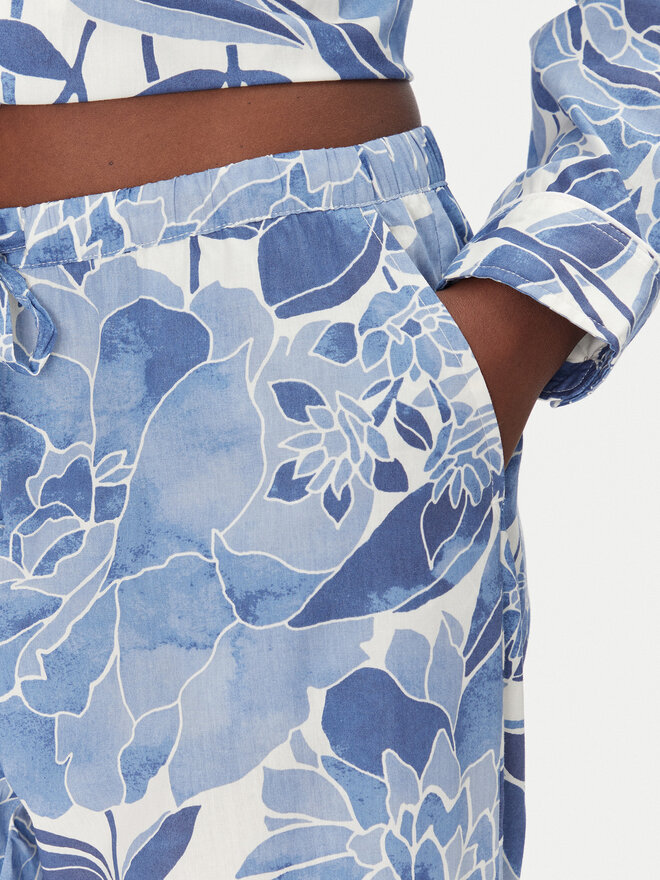 Gap Gap Pyjamahose 531506-15 Blau Relaxed Fit