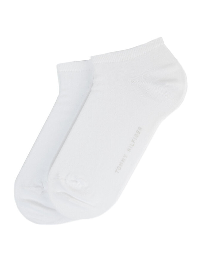 Tommy Hilfiger Sada 2 párů dámských nízkých ponožek Tommy Hilfiger Basic Canoodle 343024001 Bílá