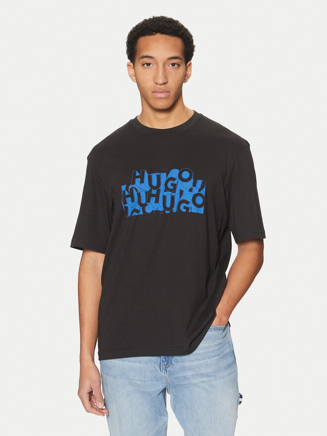 HUGO HUGO Camiseta Nafralo 50533528 Negro Regular Fit