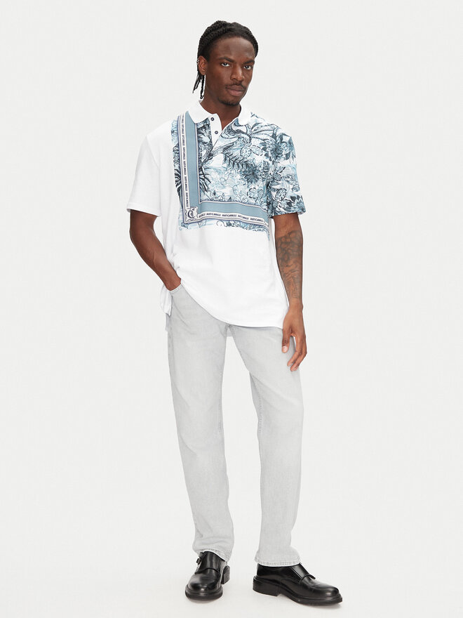 Just Cavalli Just Cavalli Поло 78OAGE15 Голубий Regular Fit