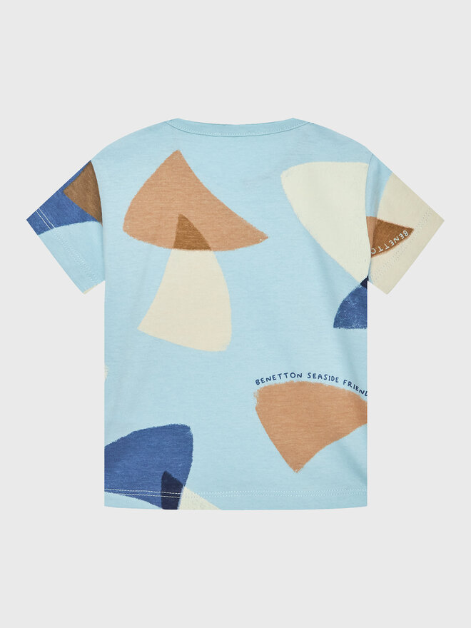 United Colors Of Benetton United Colors Of Benetton Футболка 3HVDA102C Блакитний Regular Fit