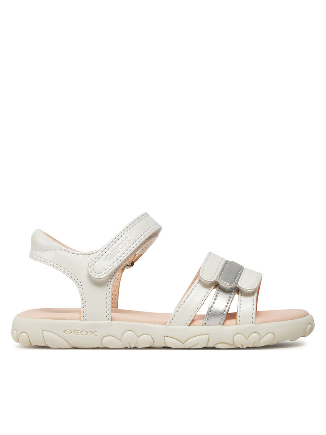 Geox Сандали Geox J Sandal Haiti Girl J458ZD 000NF C0459 S Бял