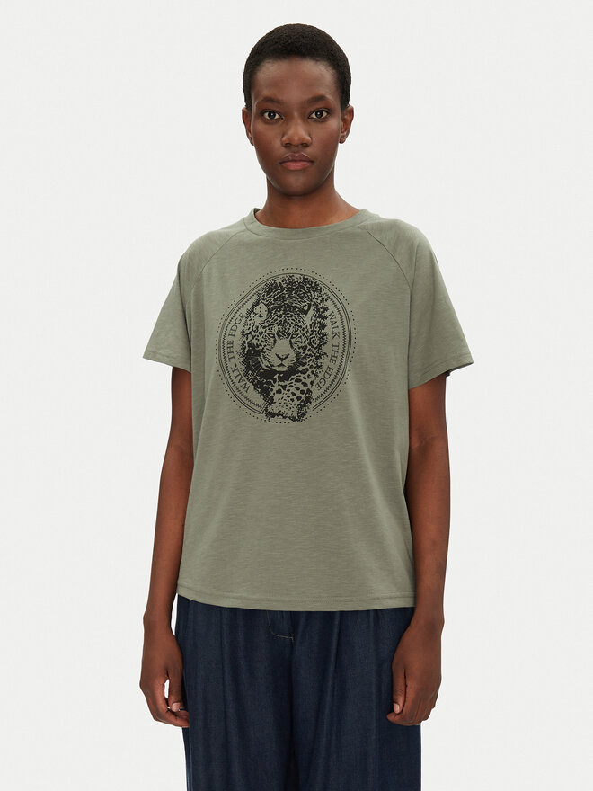 Fransa Fransa T-Shirt 20615456 Grün Regular Fit