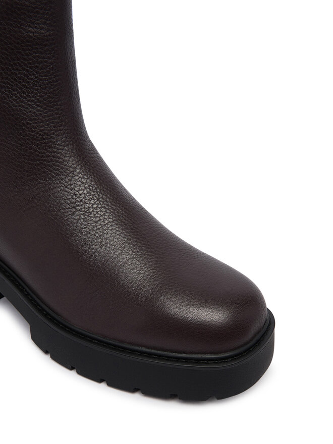 Calvin Klein Klassische Stiefeletten Calvin Klein Chunky Chelsea Boot Lth YW0YW02072 Dunkelrot