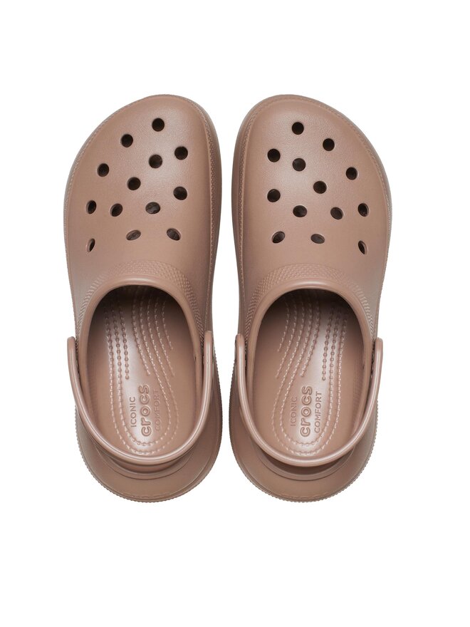 Crocs Şlapi Crocs Classic Crush Clog 207521 Bej