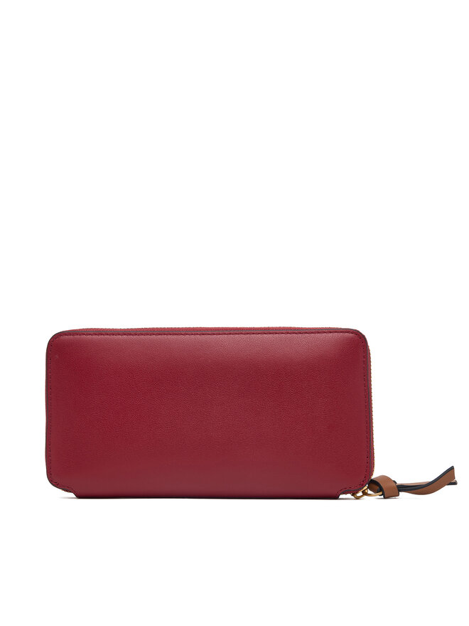 Tommy Hilfiger Geldbörse Tommy Hilfiger Th Leather Lrg Za Wallet AW0AW18941 Rot