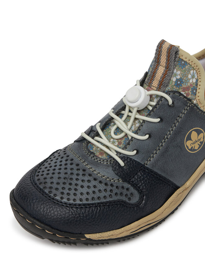 Rieker Sneakersy Rieker L0538-14 Granatowy