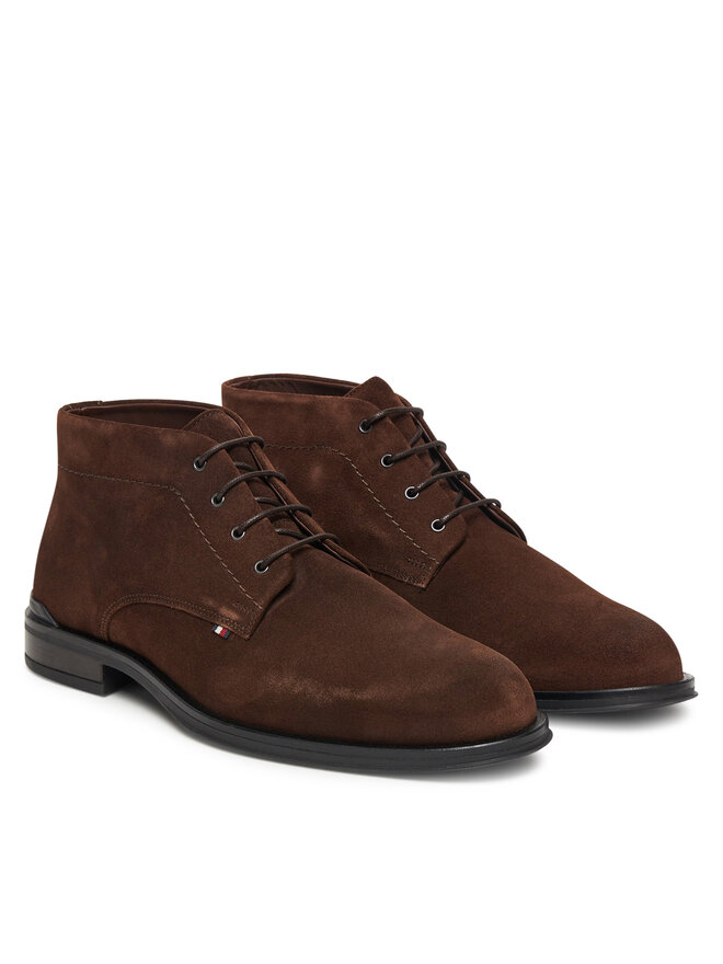 Tommy Hilfiger Μποτίνια Tommy Hilfiger Corporate FM0FM05579 Καφέ