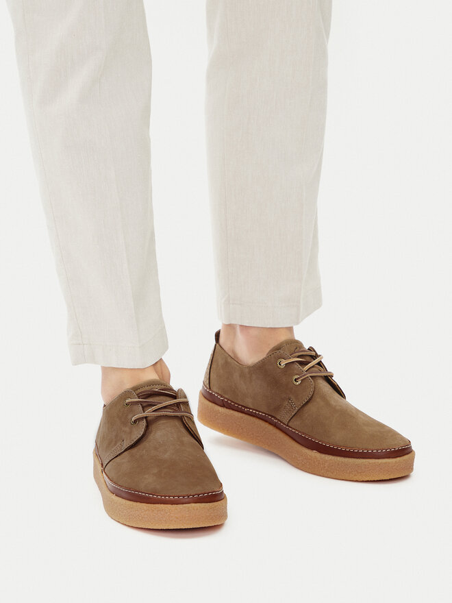 Clarks Halbschuhe Clarks Clarkwood Low 26176868 Braun