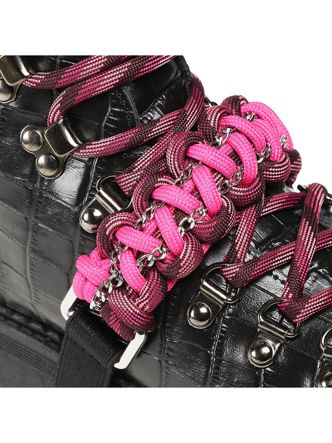 PINKO Turistická obuv Pinko Zenzero Scarpa AI 22-23 BLKS1 1H2134 A07K Černá