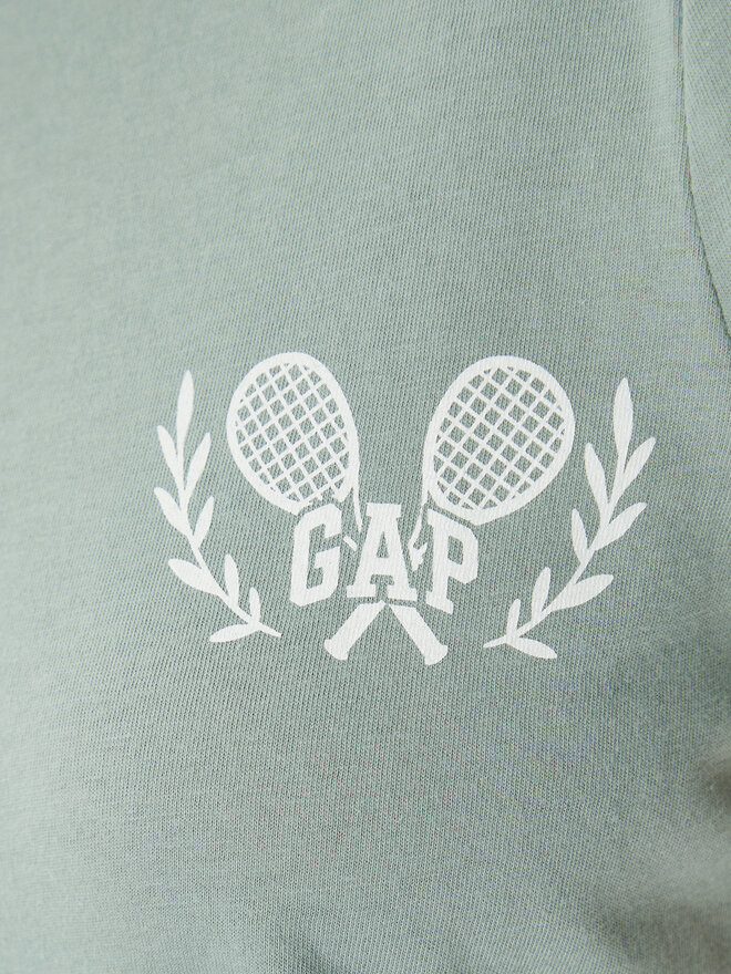 Gap Gap Marškinėliai 723653-04 Žalia Regular Fit