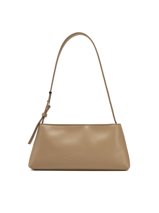 Calvin Klein Borsetta Calvin Klein Embossed Logo Shoulder Bag K60K612550 Beige