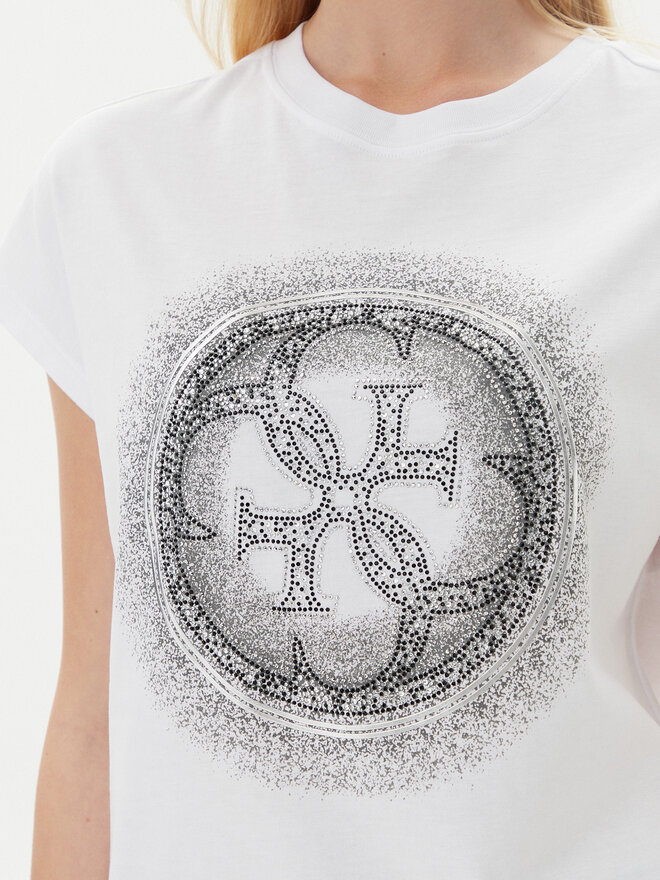 Guess Guess T-Shirt W5YI14 I3Z14 Λευκό Regular Fit