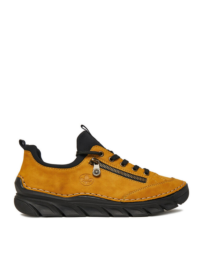 りーにょ Sneakersy Rieker 55073-68 Żółty | eobuwie.com.pl