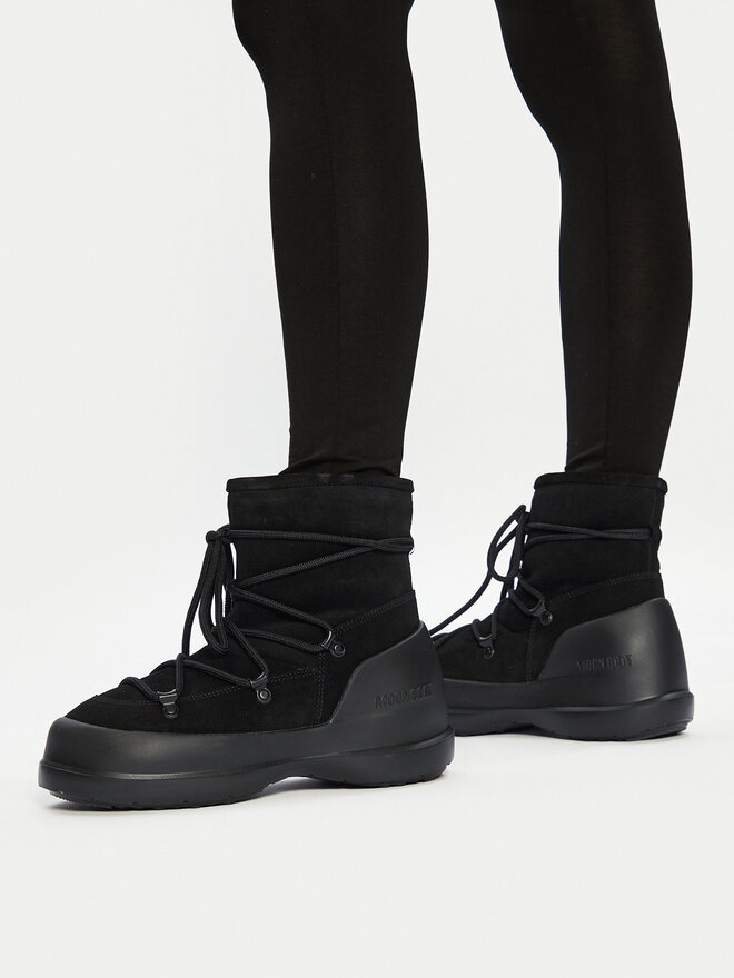 Снігоходи Moon Boot Luna Boot Suede 80D2480030 Чорний | evzuttya