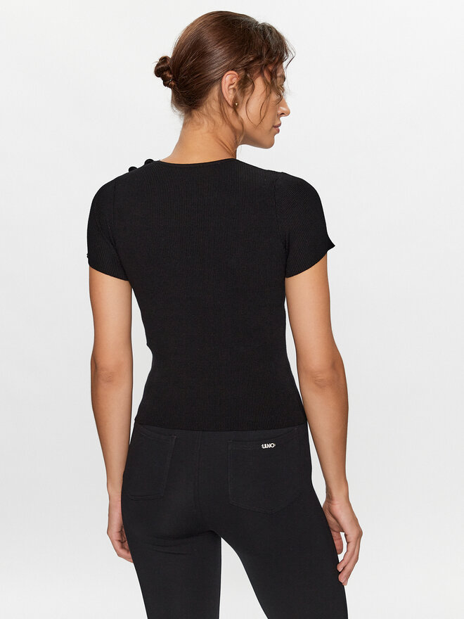 Liu Jo Sport Liu Jo Sport Póló CF3204 MS99E Fekete Slim Leg