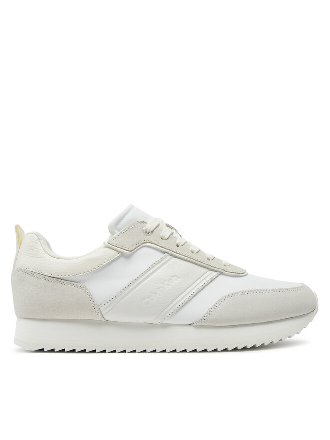 Calvin Klein Sneakers Calvin Klein Low Top Lace Up Mix HM0HM01554 Bianco
