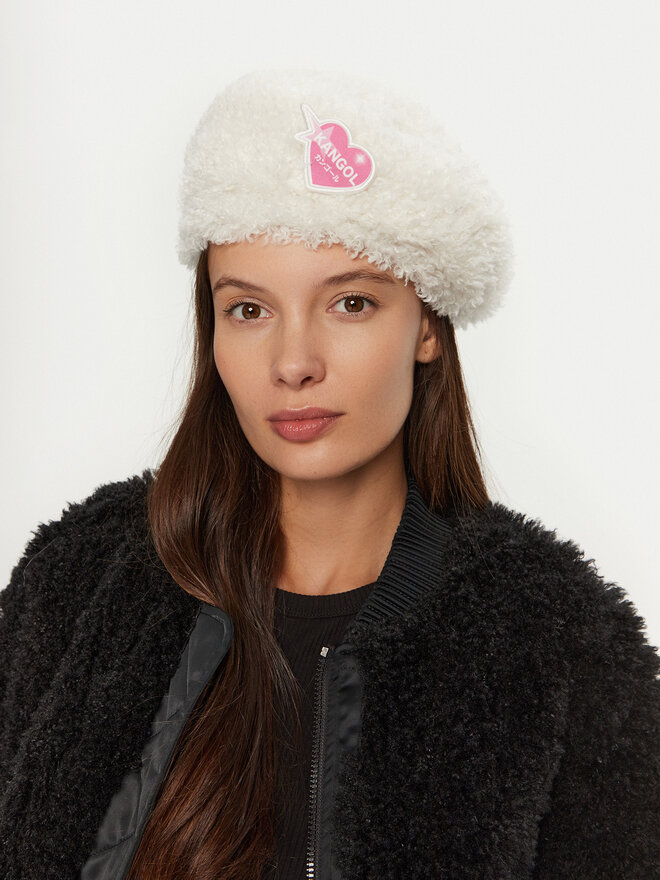Kangol Baskenmütze Kangol Manga Beret K5423 Weiß