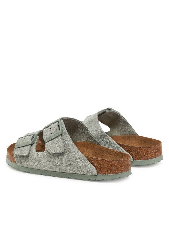 Birkenstock Klapki Birkenstock Arizona zamsz 1029215 Zielony