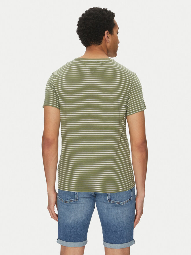 Tommy Jeans Tommy Jeans Marškinėliai DM0DM20377 Žalia Slim Fit