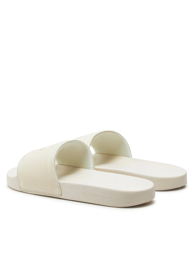 Calvin Klein Jeans Iešļūcenes Calvin Klein Jeans Slide Institutional Metallic YM0YM01018 Pelēks