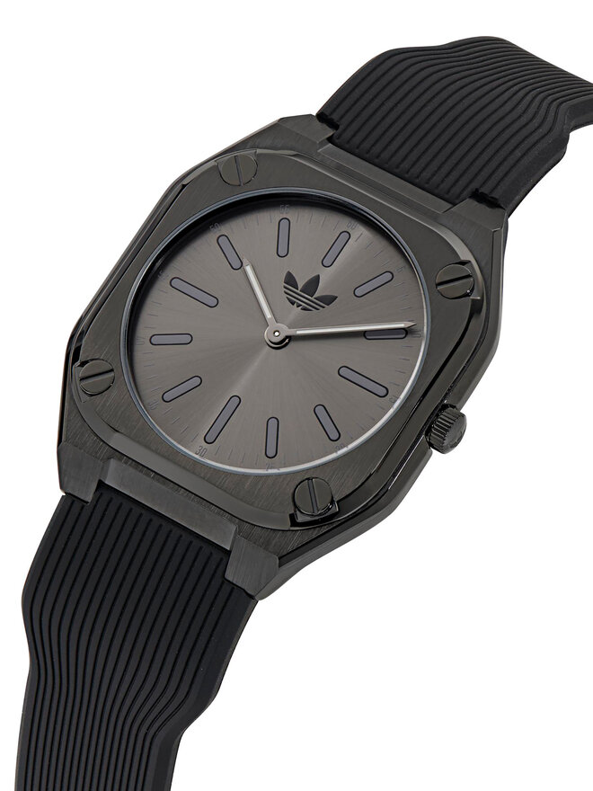 adidas Ρολόι adidas City Tech Thin AOFH24503 Μαύρο