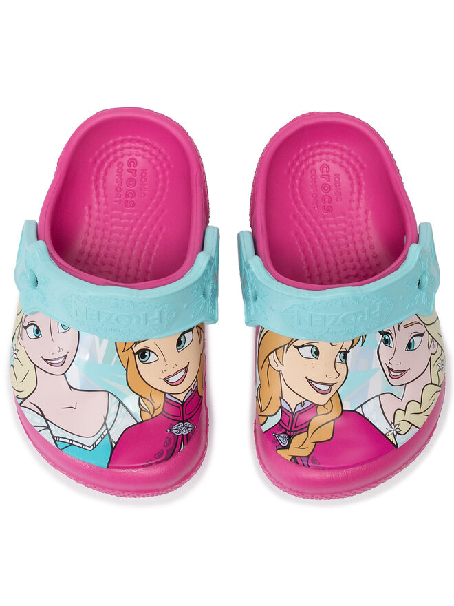 Mules sandales de bain Crocs Anna Elsa Clog 205492 Rose chaussures
