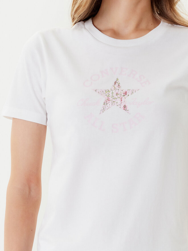 Converse Converse Camiseta Floral Chuck Taylor 10027751-A01 Blanco Regular Fit
