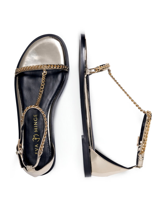 Eva Minge Sandalen Eva Minge ALBINA-F50-298-1 Goldfarben