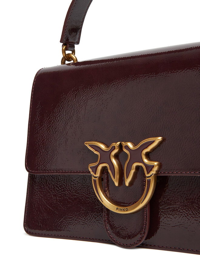 PINKO Táska PINKO Love One Top Handle Classic Light PE 25 PLTT 100066 A1UV Y1HQ Bordó