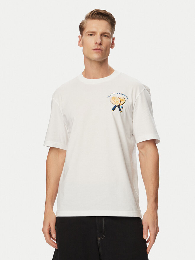 HUGO HUGO T-Shirt Nulaxo 50560093 Weiß Regular Fit