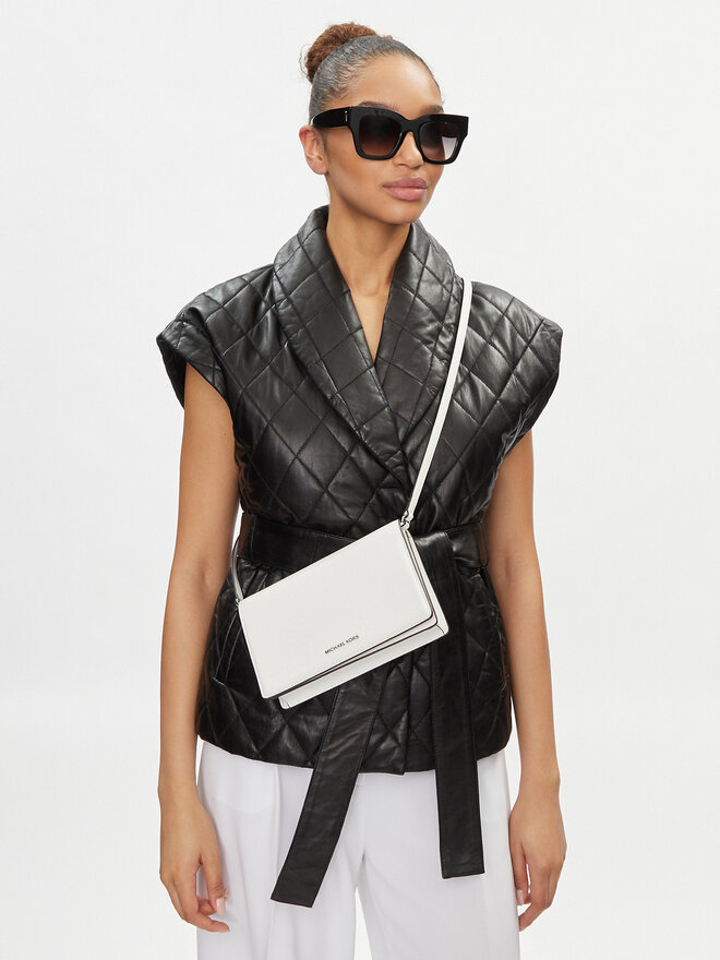 MICHAEL Michael Kors Kabelka MICHAEL Michael Kors Jet Set 32S4SJ6C6L Bílá