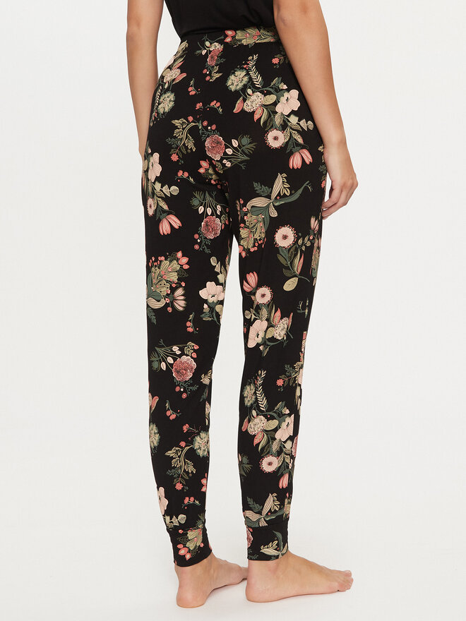 Hunkemöller Hunkemöller Pyjamahose 206549 Schwarz Regular Fit