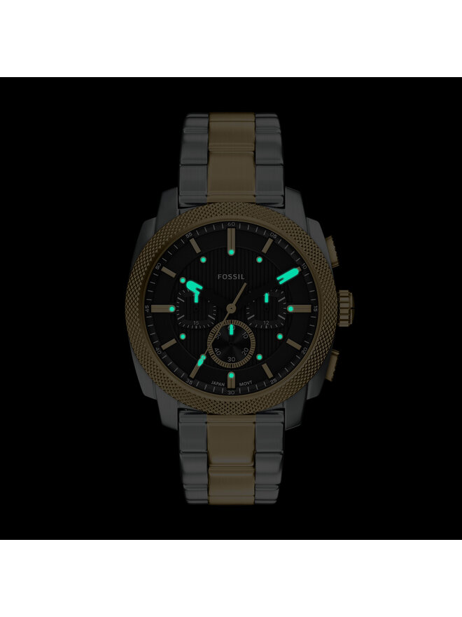 Fossil Годинник Fossil Machine Chrono FS6159 Золотий