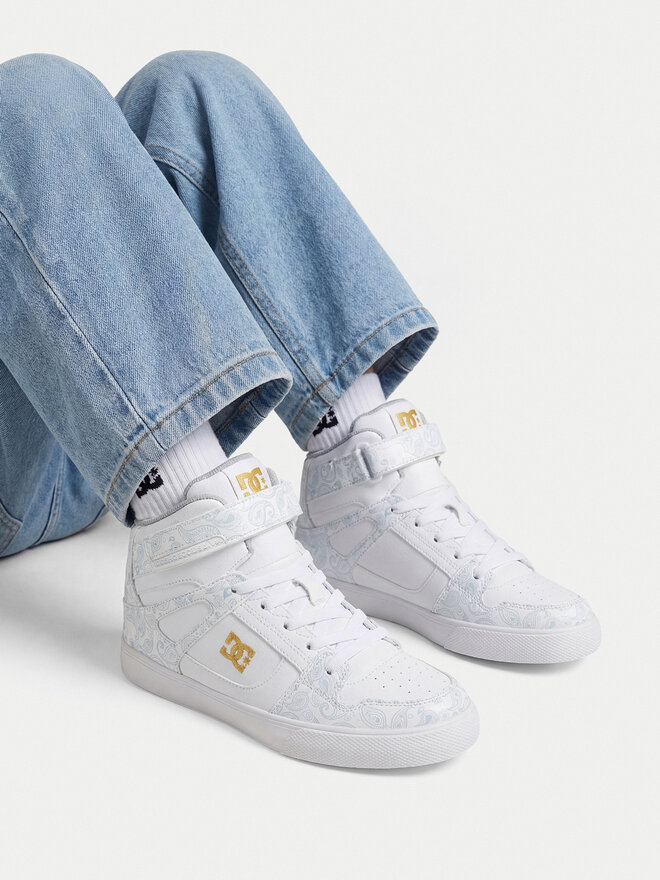 DC Shoes Снікерcи DC Shoes EO-PURE HIGH-TOP SE EV SN DC01796114 Білий