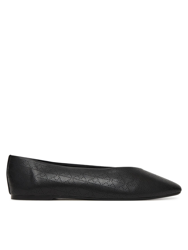 Calvin Klein Ballerinas Calvin Klein Square Ballerina Aop Lth HW0HW02936 Schwarz