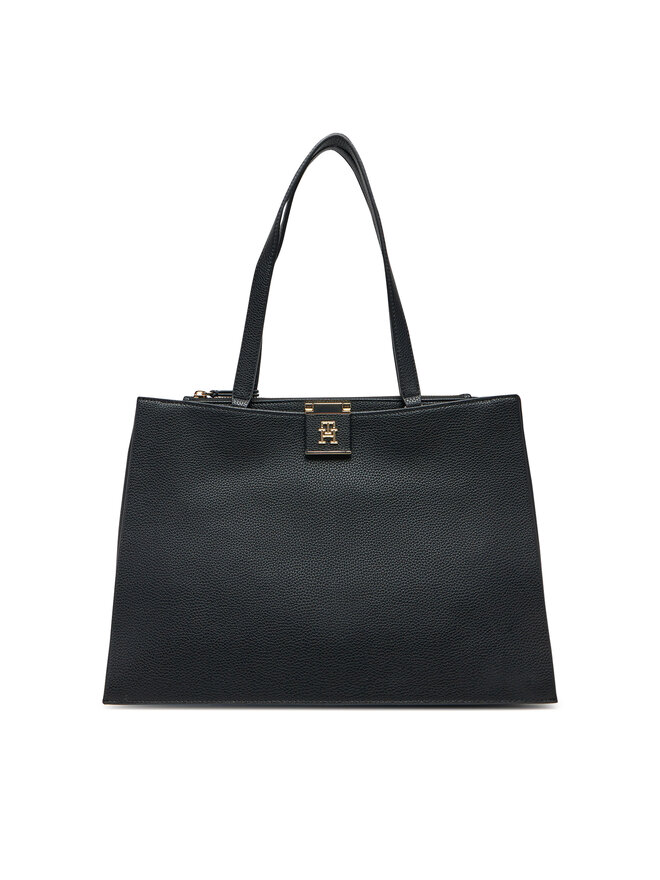 Tommy Hilfiger Handtasche Tommy Hilfiger Th Her Tote AW0AW17191 Schwarz
