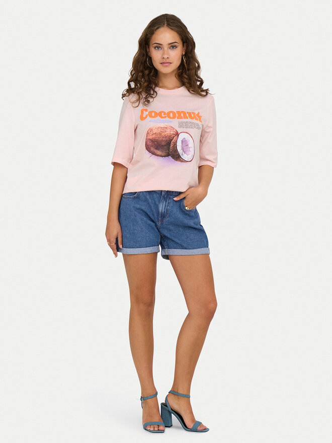ONLY ONLY Camiseta Phoebe 15351369 Rosa Regular Fit