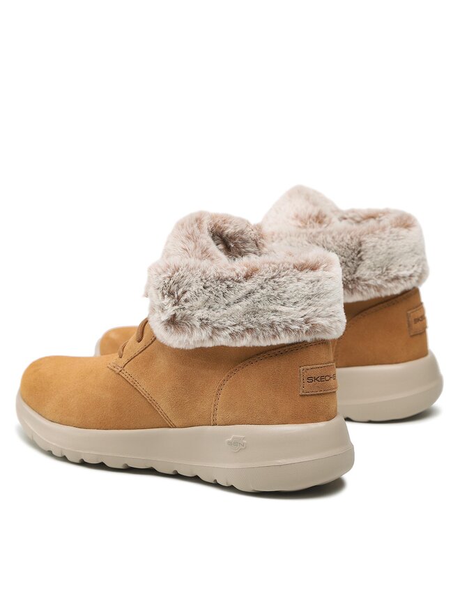 Skechers Členková obuv Skechers Plush Dreams 144042/CSNT Hnedá