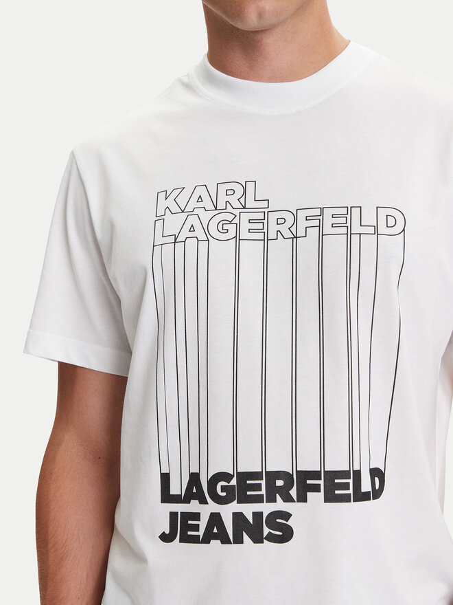 Karl Lagerfeld Jeans Karl Lagerfeld Jeans Camiseta A3M17002 Blanco Regular Fit