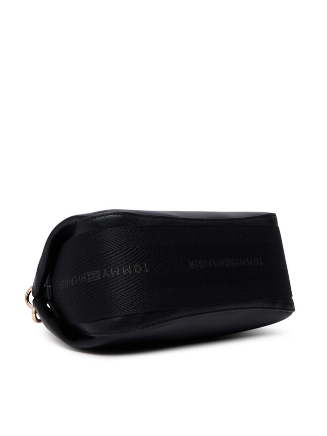 Tommy Hilfiger Handtasche Tommy Hilfiger Th Logotape Mini Satchel AW0AW18743 Schwarz